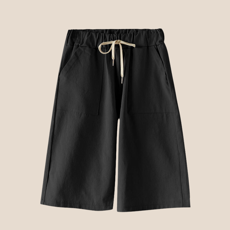 Drawstring Pocketed Culottes