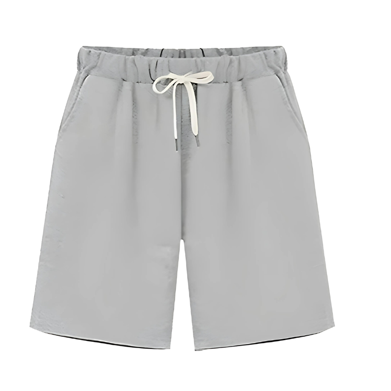 Heathered Drawstring Shorts