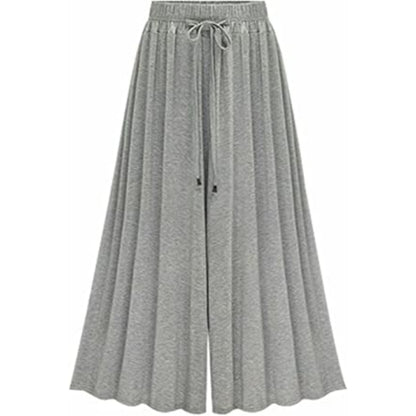 Flowing Pleated A-line Pants