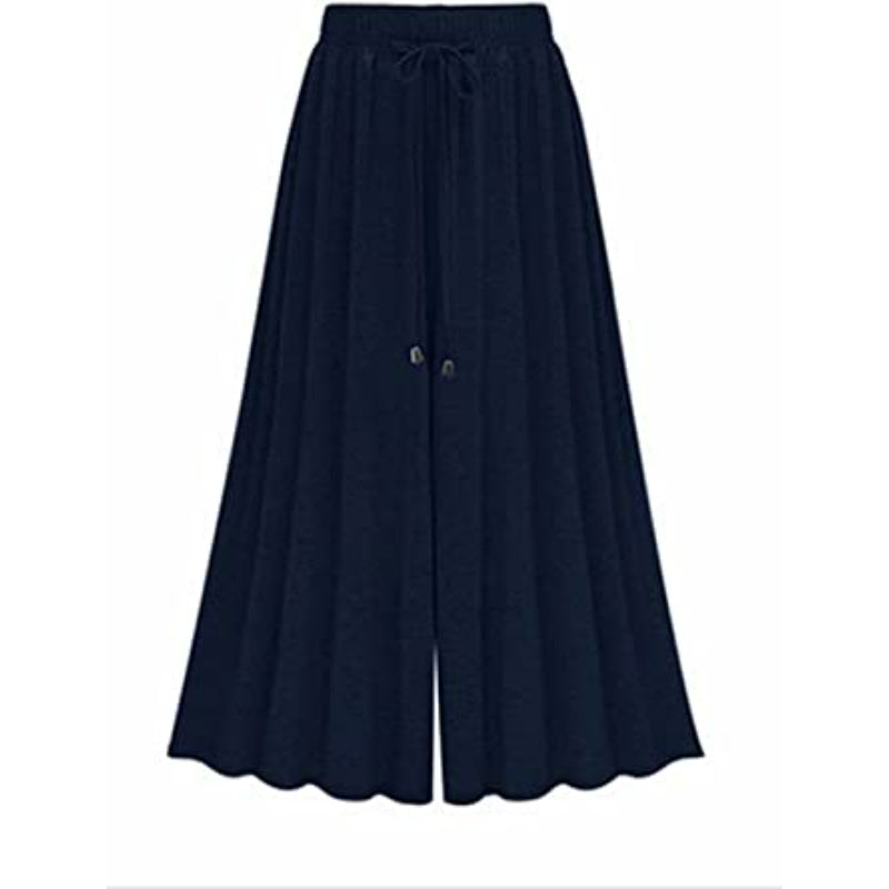 Flowing Pleated A-line Pants