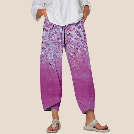 Floral Print Harem Trousers