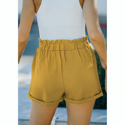 Belted Casual Shorts