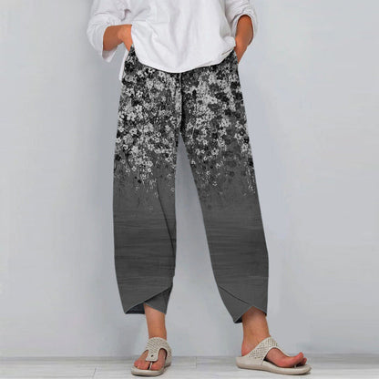 Floral Print Harem Trousers