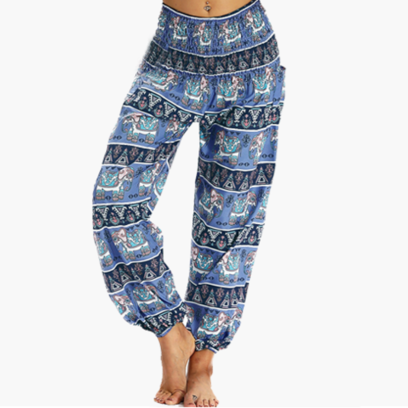 Bohemian Elephant Print Pants